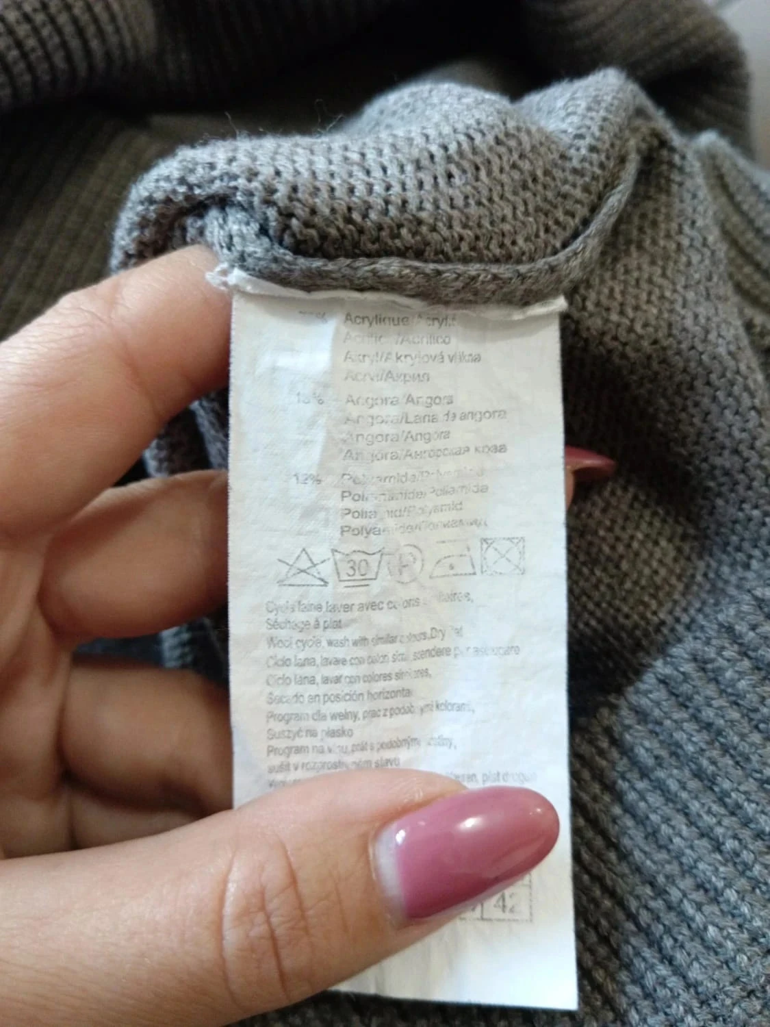C77 pull gris camaïeu XS – photo 3